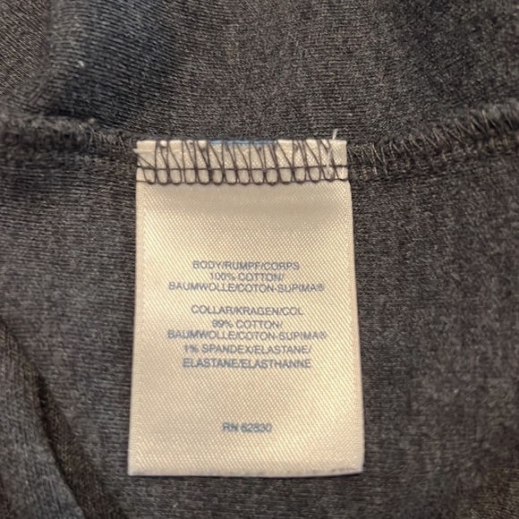 Women’s LANDS’ END Traditional Fit Medium Grey Shirt - Picture 8 of 9